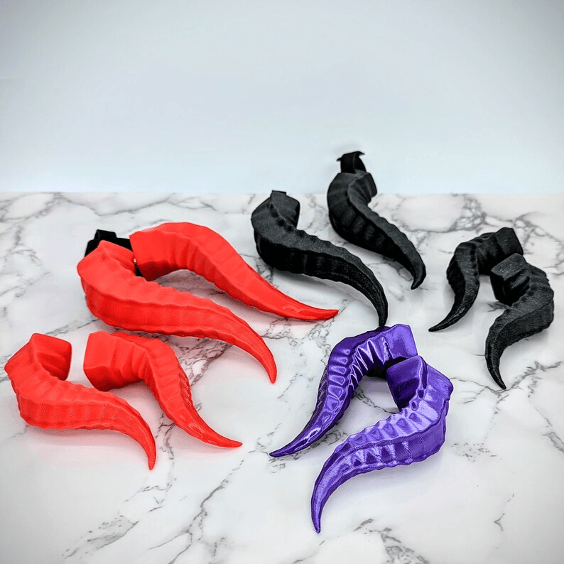 Devil Horns Clip-On Accessory for Gaming Headsets