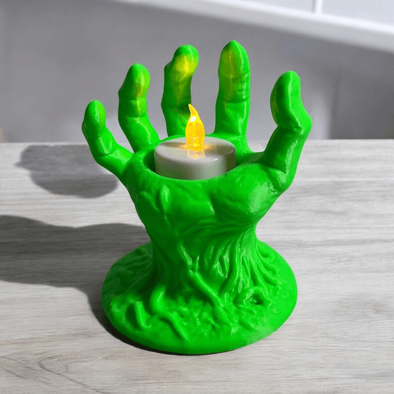 Zombie Hand Halloween Tea Light Candle Holder