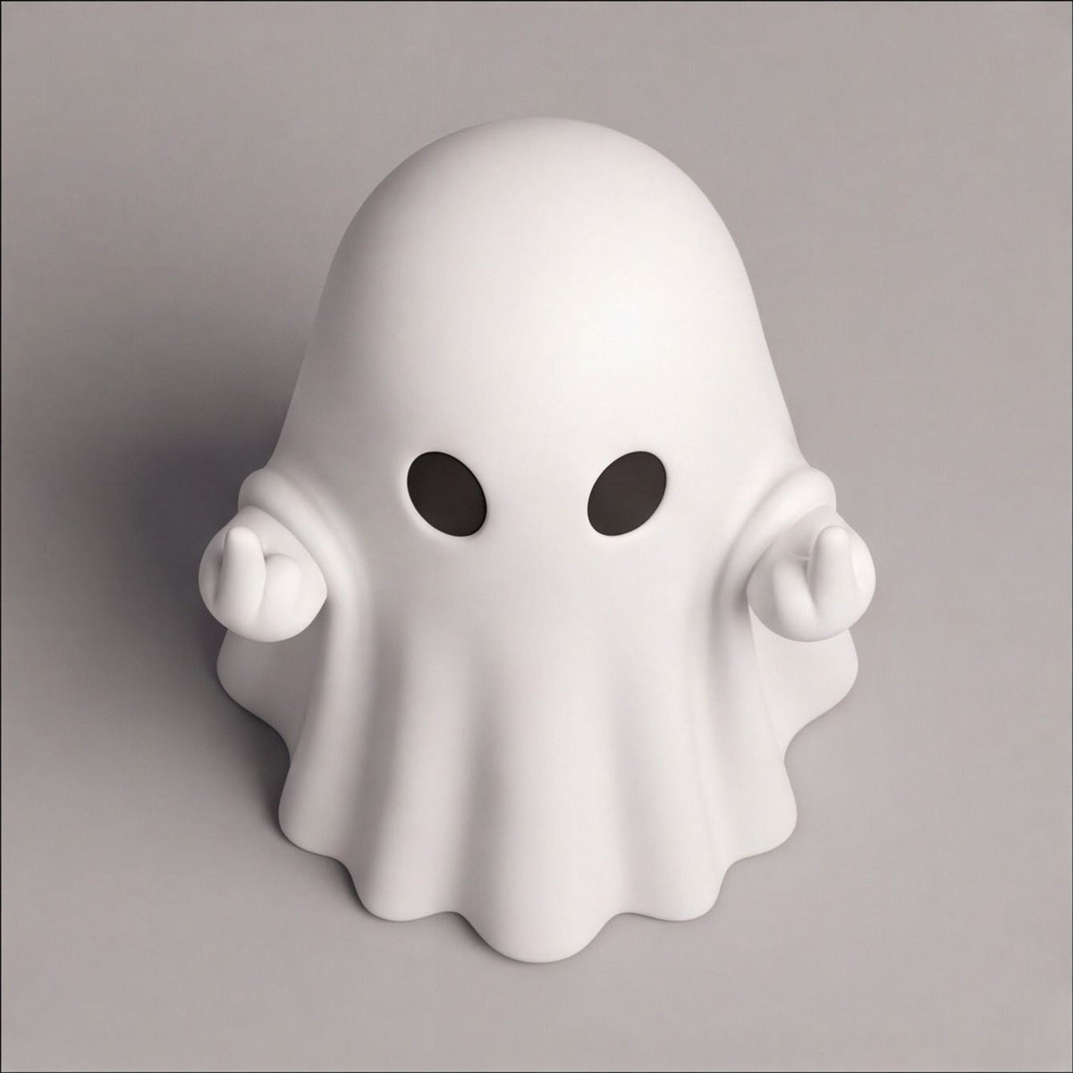 Cheeky Ghost with Middle Fingers Novelty Figure Desk Toy