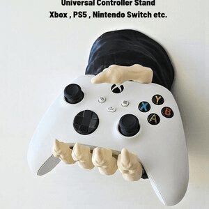 Skull Headphone & Skeleton Hand Controller Wall Mount