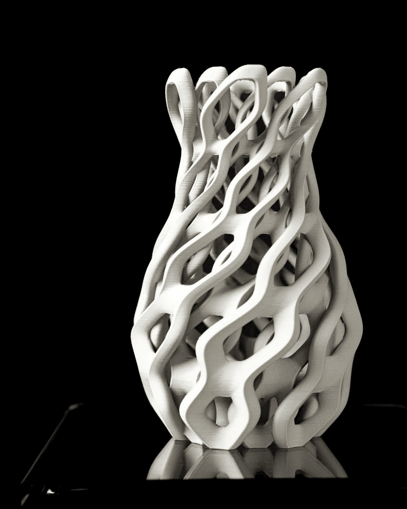 LEGO-Inspired Flow Lattice Vase for Artificial Flowers