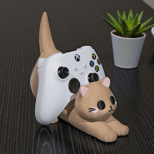Kawaii Cat Gaming Controller & Phone Stand Holder