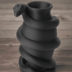 Gothic Serpent Wrapped Flower Vase – Dark Home Decor
