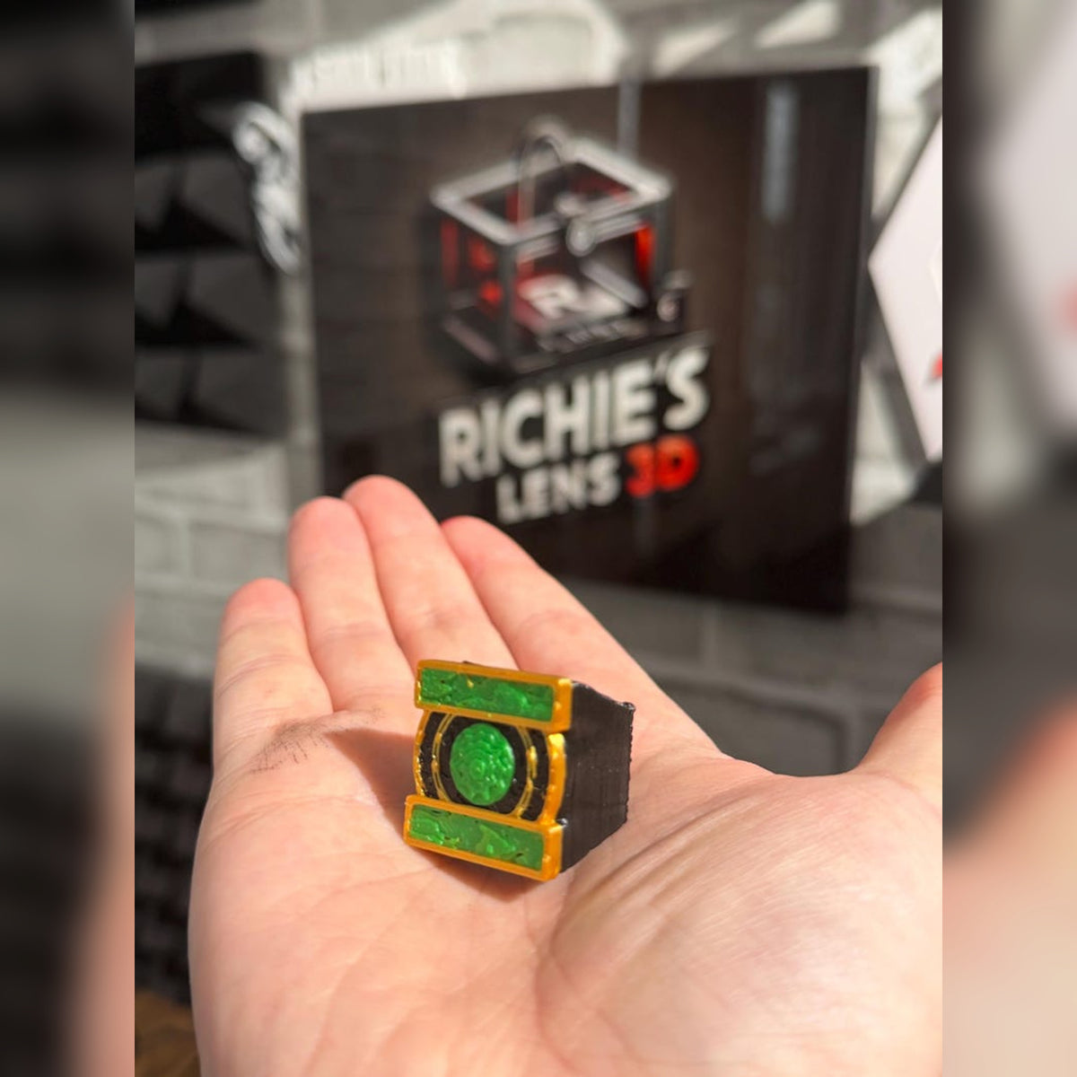 Green Lantern Inspired Mask & Power Ring Cosplay Set