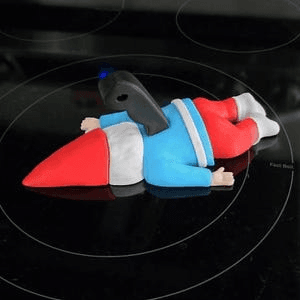 Murdered Gnome Garden Ornament – Dark Humor Decor
