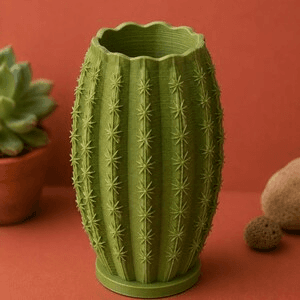 Saguaro Cactus Shaped Vase – Southwestern Botanical Decor