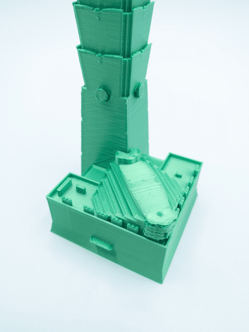 Taipei 101 Inspired Miniature Building Model – Desk Decor