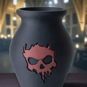 Gothic Skull Flower Vase | Dark Planter Pot