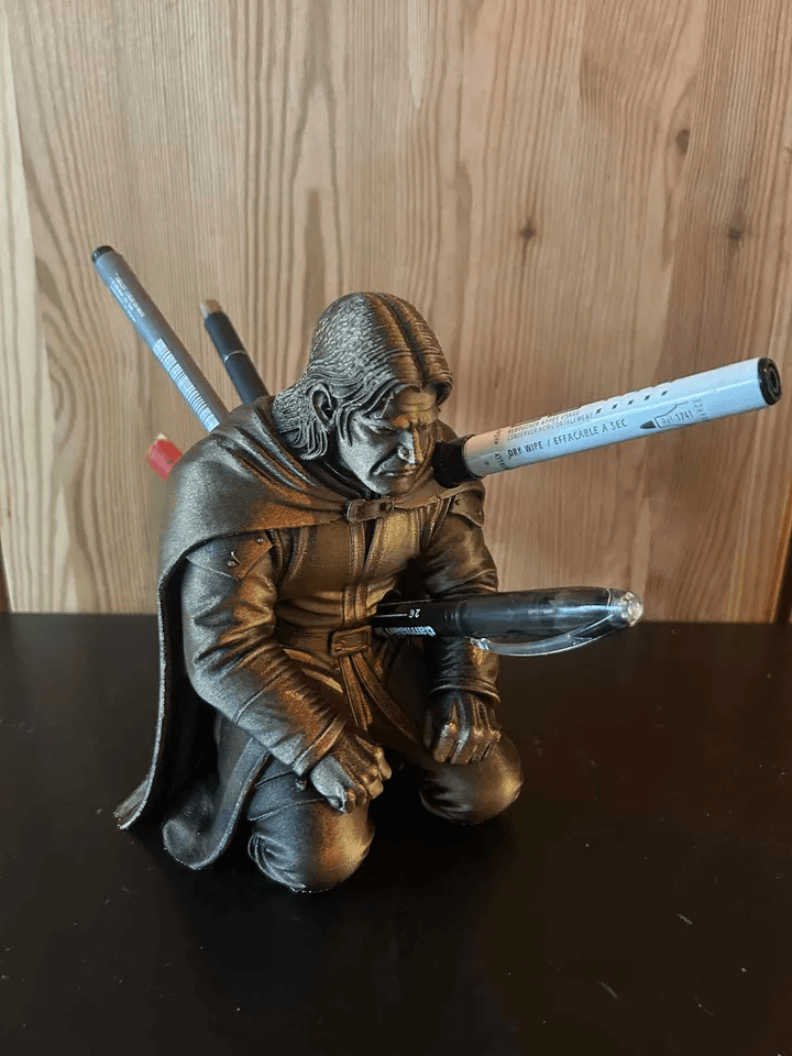 Boromir Inspired Fantasy Pen Holder | LOTR Fan Desk Organiser