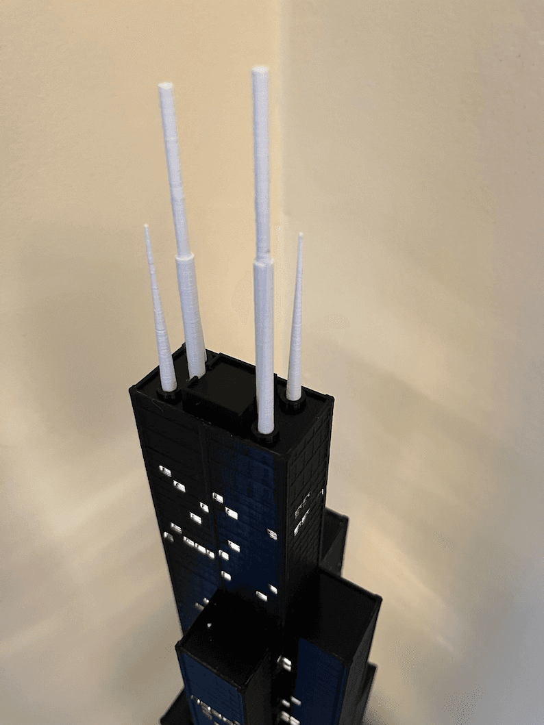 Sears Tower Inspired Light-Up Model | Chicago Icon