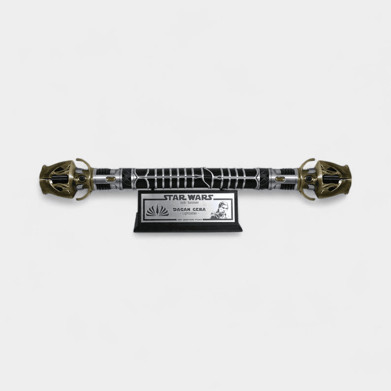 Dagan Gera Inspired Lightsaber Fan Replica with Vertical Stand