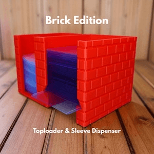 Brick-Style TCG Card Sleeve & Toploader Dispenser