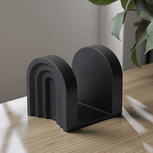 Arch Bookend Desk Organizer | Modern Notebook Holder