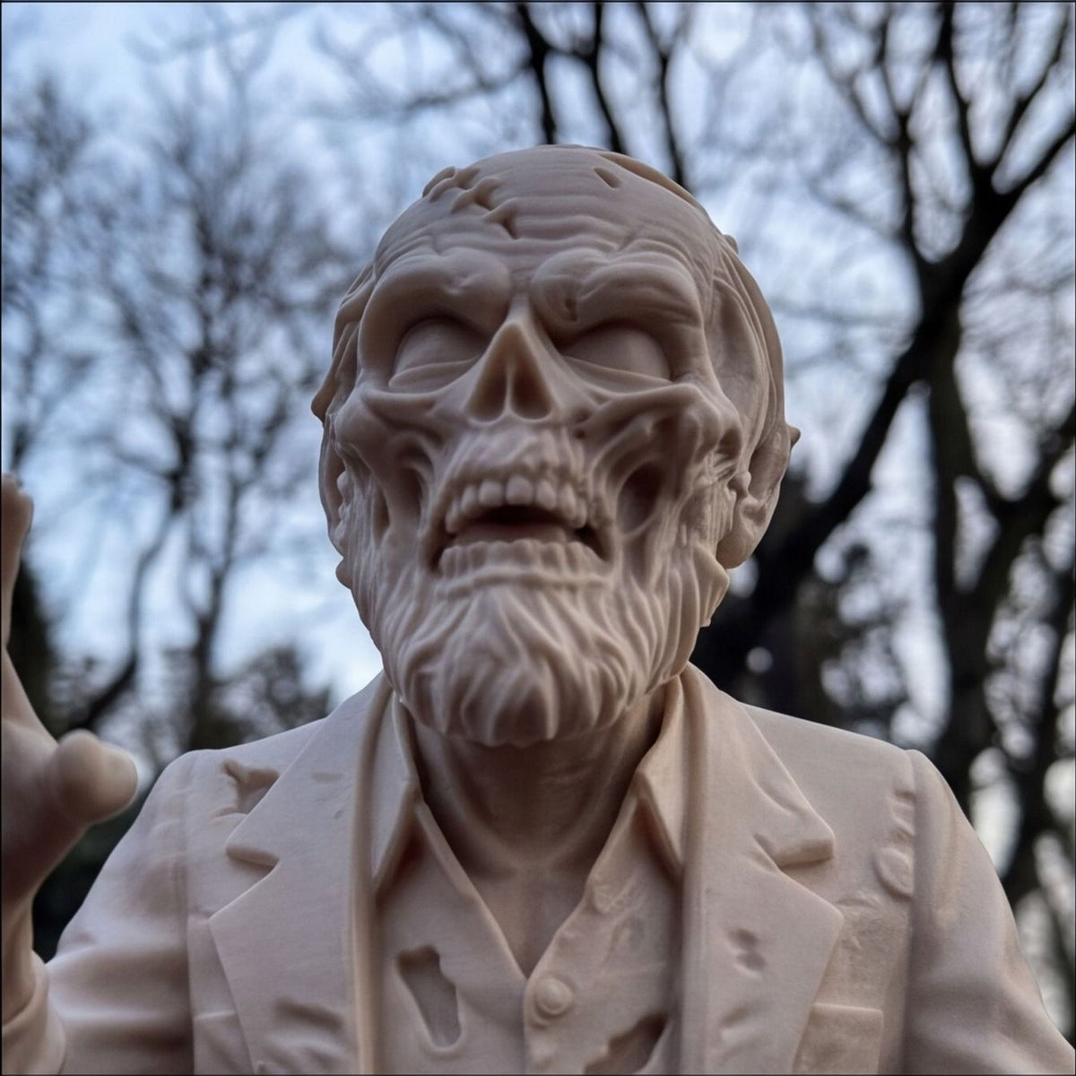 Zombie Rising From the Grave Bust – Horror Figure Statue