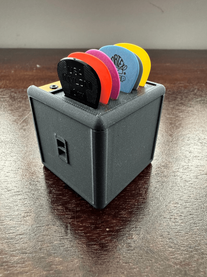 Amplifier-Style Guitar Pick Holder & Desk Organiser