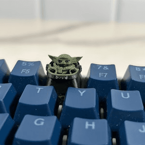 Grogu Inspired Artisan Keycap | Baby Yoda Fan Art