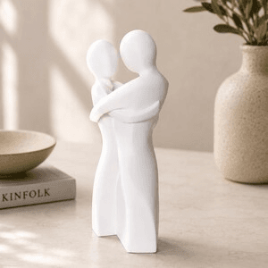 Abstract Couple Embrace Vase | Romantic Home Décor