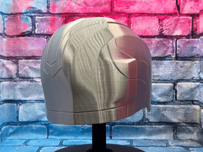 Top Trio Universe Inspired Fan Helmet Mask – Silver