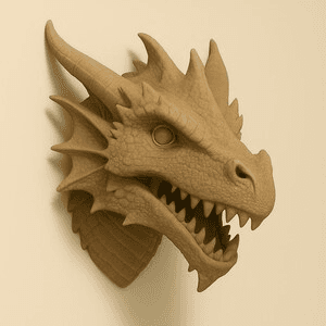 Dragon Scale Skull Headphone Stand | Fantasy Gamer Desk