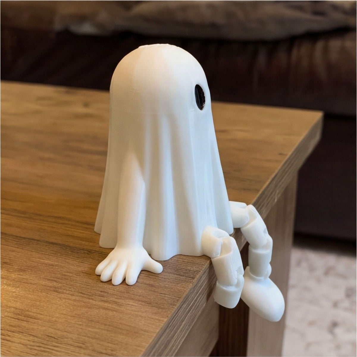 Articulated Ghost Buddy Figurine – Cute Poseable Shelf Sitter