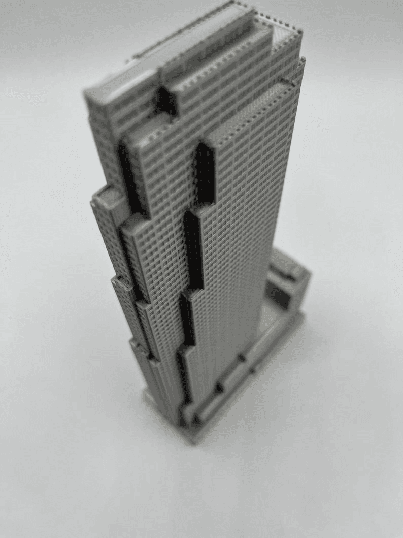 30 Rockefeller Plaza Inspired Miniature Skyscraper Model