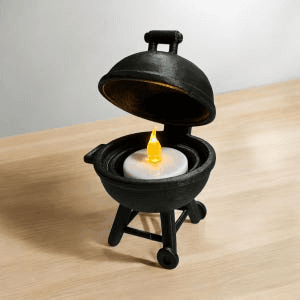 Mini BBQ Grill Tealight Holder – Novelty Desk Decor