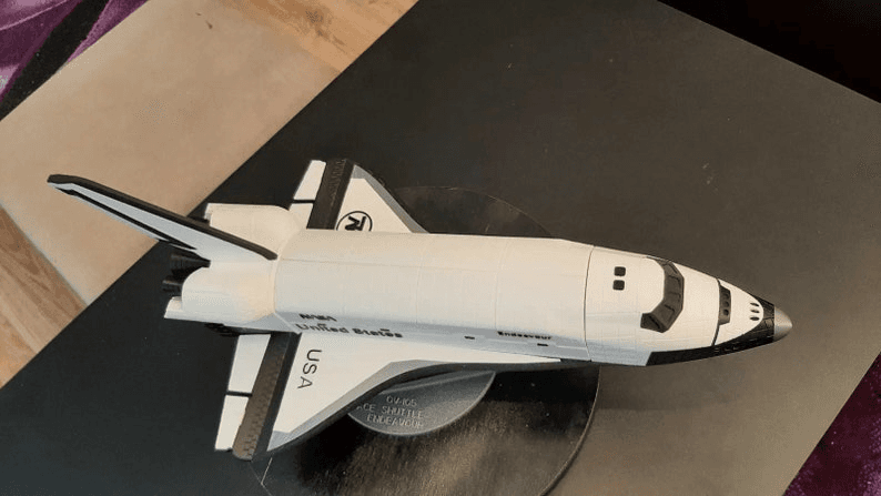 NASA-Inspired Space Shuttle & Rocket Booster Display Model