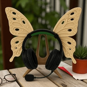 Butterfly Wing Gaming Headset Stand | Cosplay Desk Holder