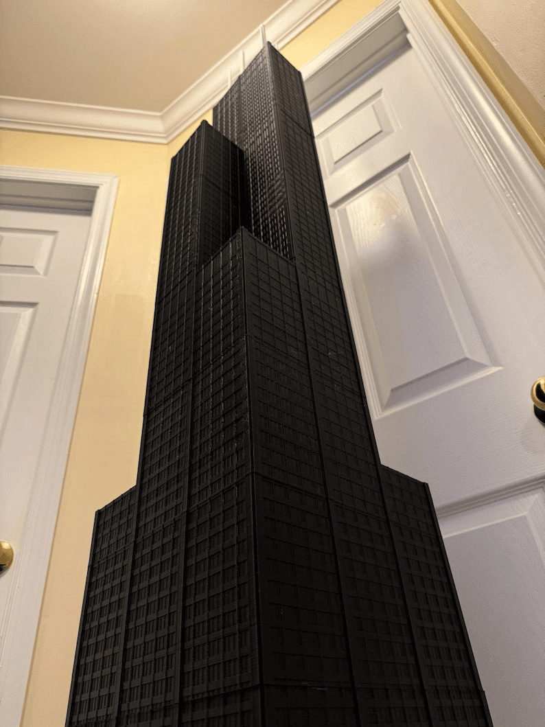 Sears Tower Inspired Miniature Chicago Landmark Model