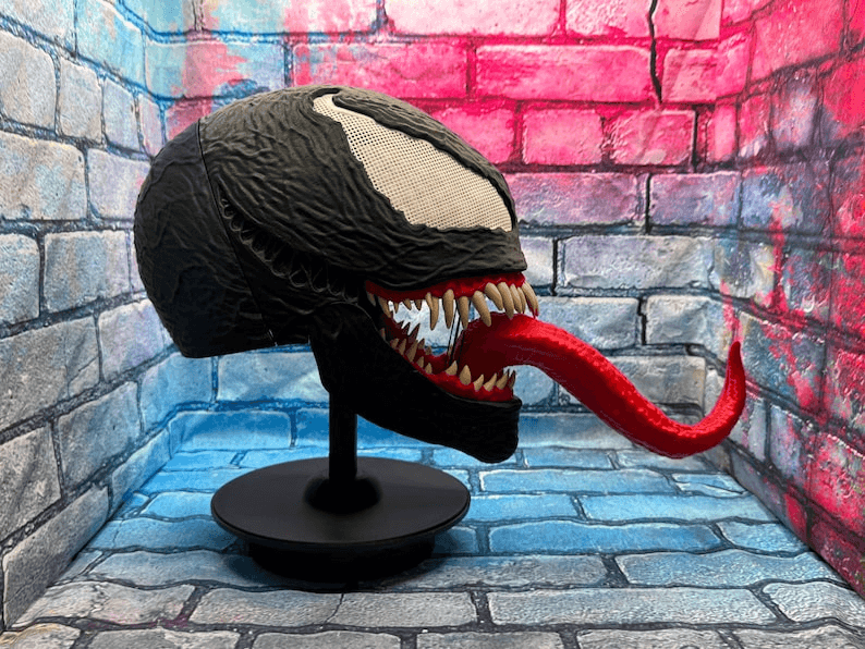 Venom Inspired Eddie Brock Symbiote Mask & Helmet