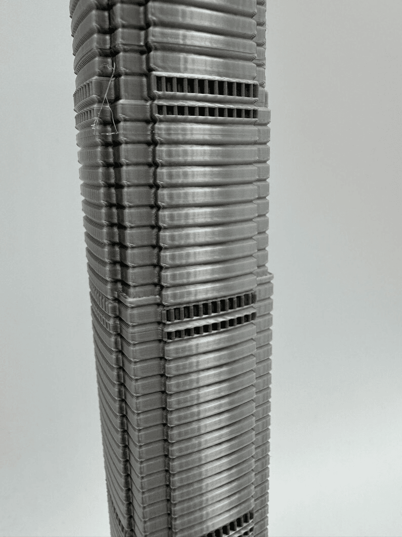 Two IFC Hong Kong Tower Inspired Miniature Skyline Model