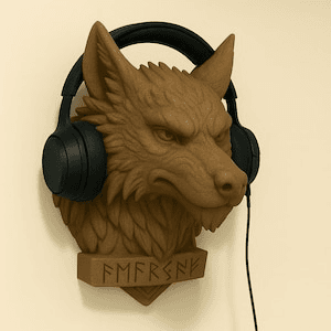 Fenrir Wolf Norse Gaming Headphone & Controller Mount
