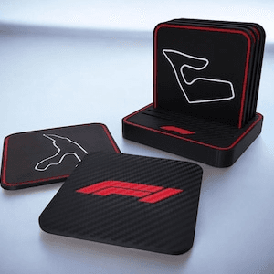 Formula 1 Inspired Circuit Coaster Set – 6 Iconic Tracks