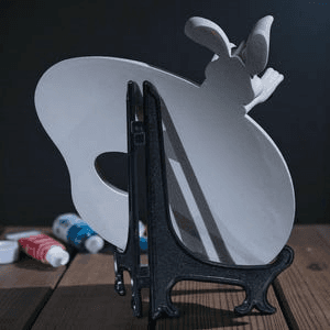 Cute Bunny Artist Paint Palette Desk Decor & Gift