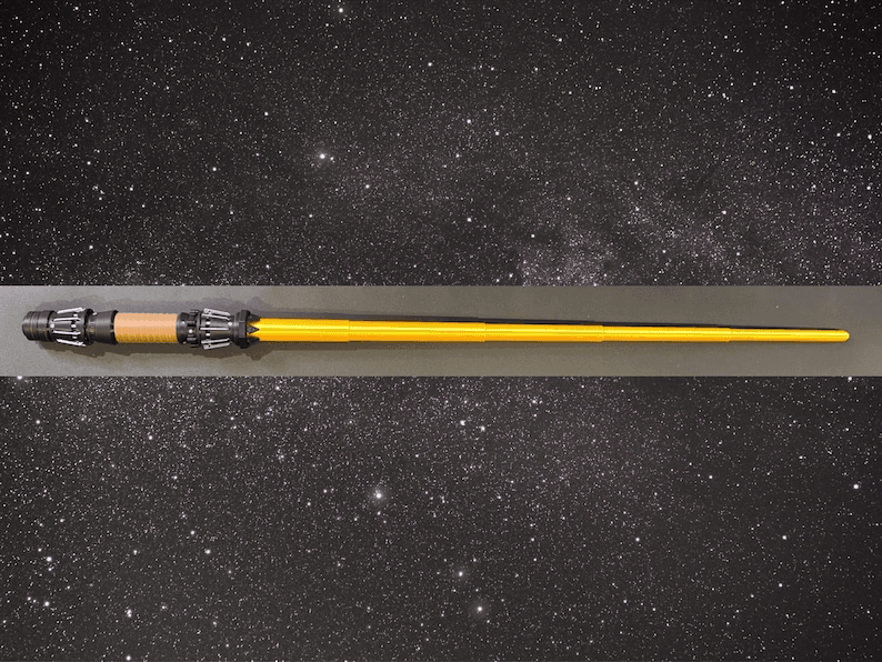 Rey Inspired Yellow Lightsaber Cosplay Prop