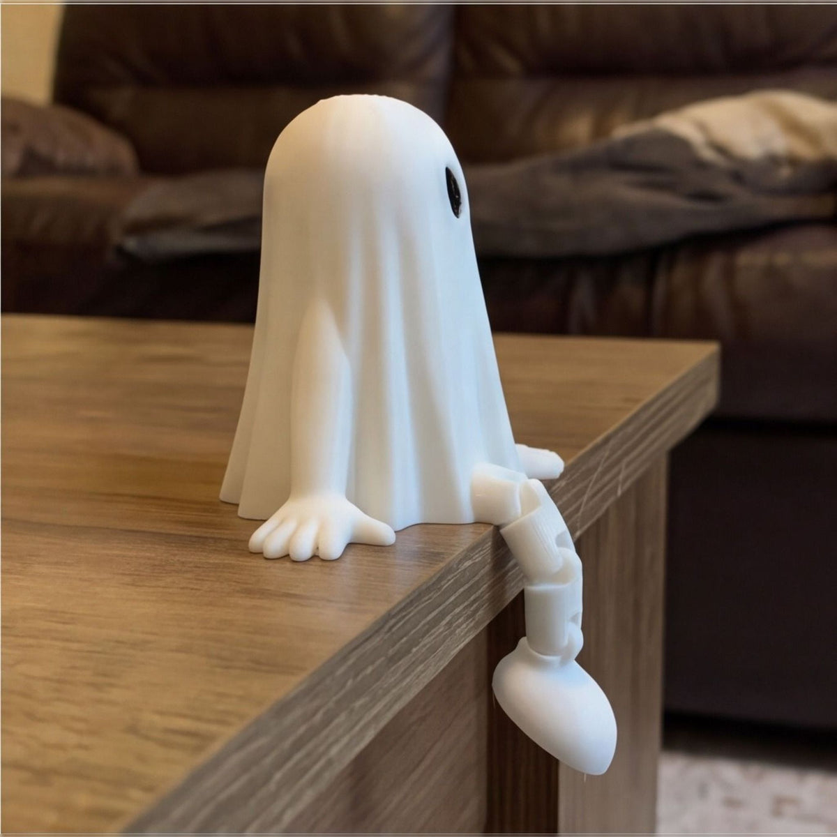 Articulated Ghost Buddy Figurine – Cute Poseable Shelf Sitter