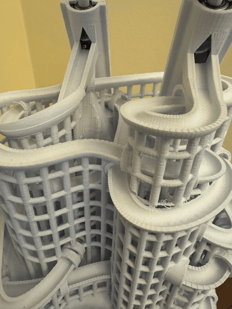 Marble Run Spiral Tower Horn Model – Digital STL Files