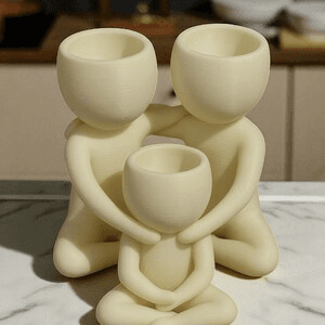 Family Hug Abstract Figure Succulent Planter Set
