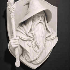 Wizard Mage Wall-Mounted Headphone Holder Stand