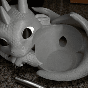 Whimsical Baby Dragon Alexa Echo Pop Holder Stand