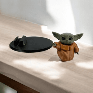 Grogu-Inspired Low-Poly Phone Stand | Baby Yoda Fan Desk Holder