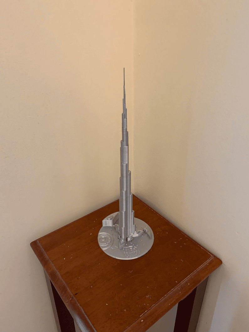 Burj Khalifa Inspired Tower Model | Dubai Skyline Figurine