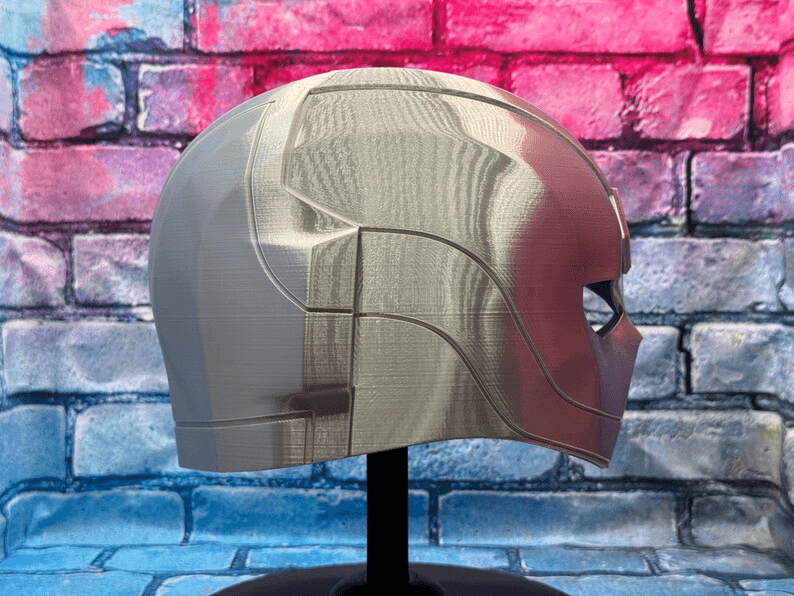 Top Trio Universe Inspired Fan Helmet Mask – Silver