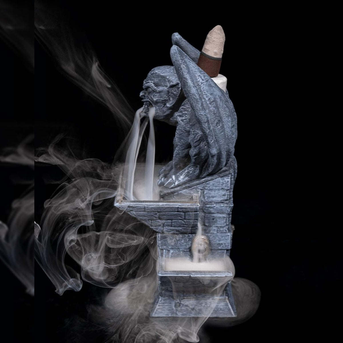 Gothic Gargoyle Backflow Incense Burner | Stone Tower