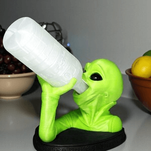 Alien Wine Bottle Holder – Sci-Fi Bar Decor Novelty Gift