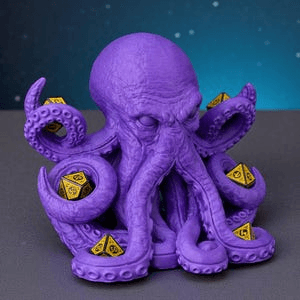 Octopus Castle Dice Tower – Fantasy RPG Gamer Decor