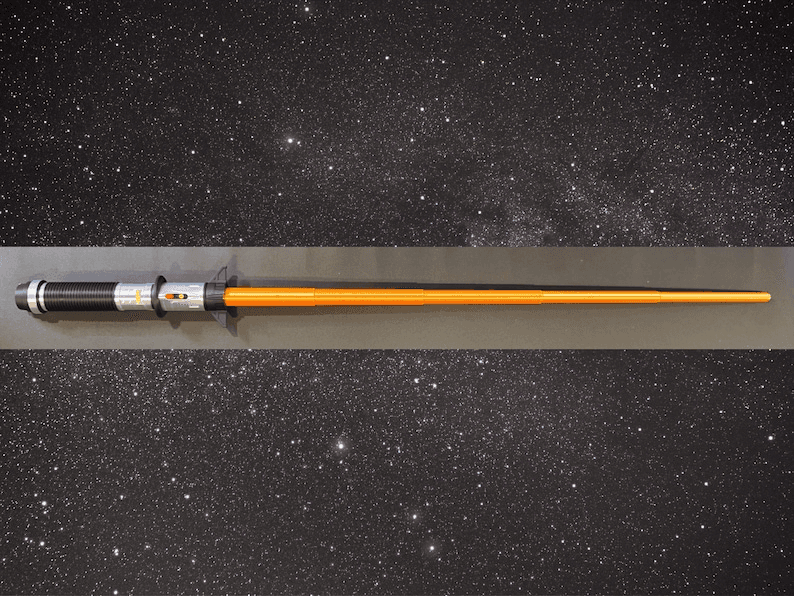 Baylan Skoll Inspired Orange Lightsaber Cosplay Prop