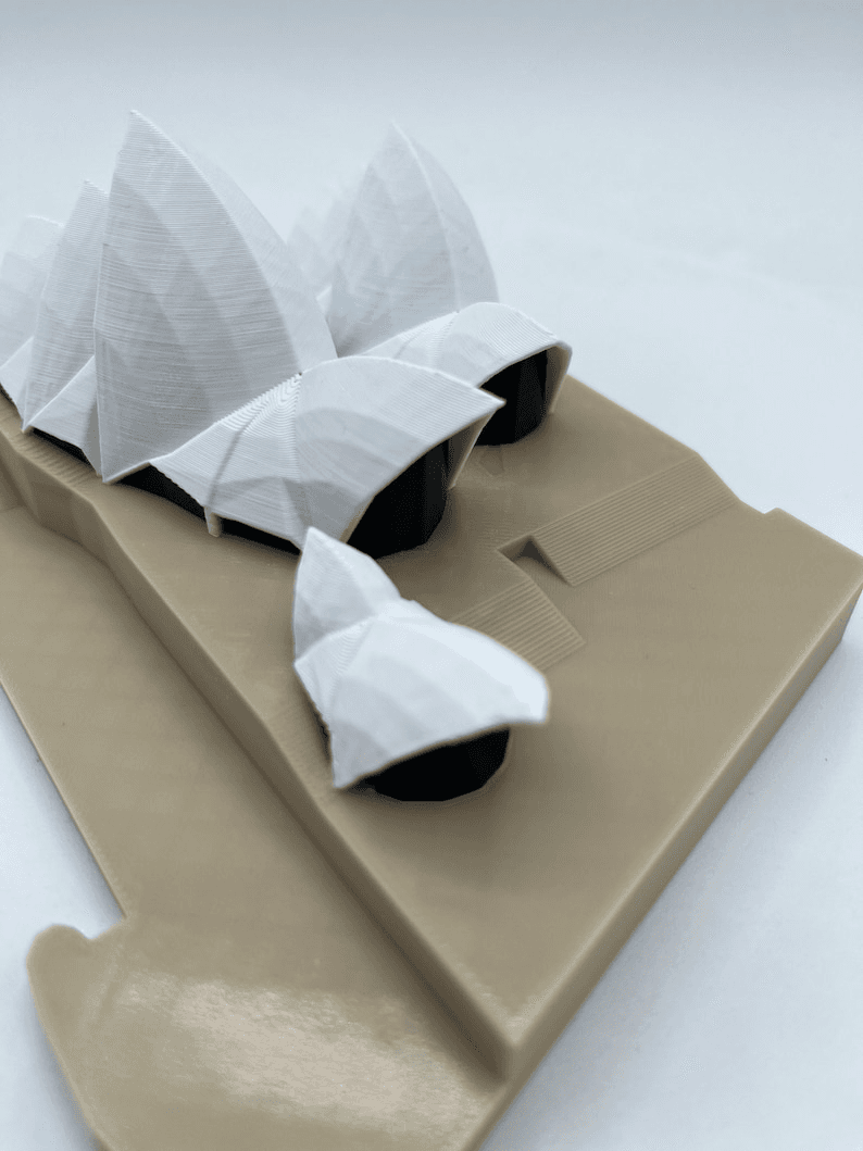 Sydney Opera House Inspired Miniature Landmark Model