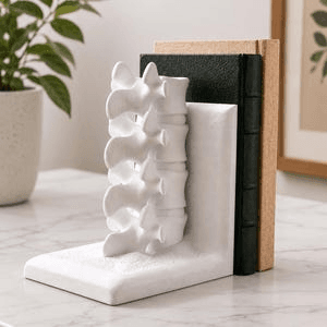 Anatomical Spine Vertebrae Bookend – Medical Decor Gift