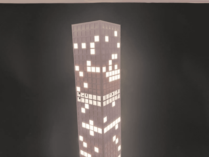 World Famous Skyline Light-Up Glowing Desk Model Display